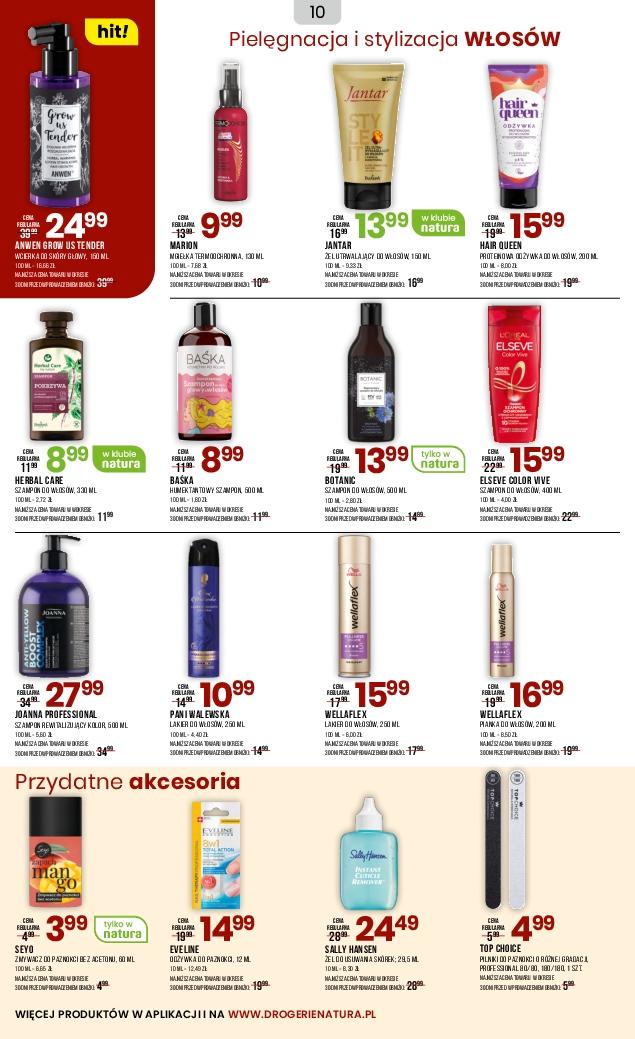 Gazetka promocyjna Drogerie Natura str. 10