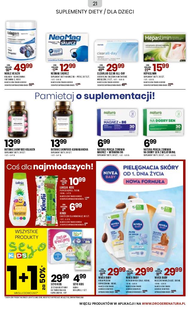Gazetka promocyjna Drogerie Natura str. 21