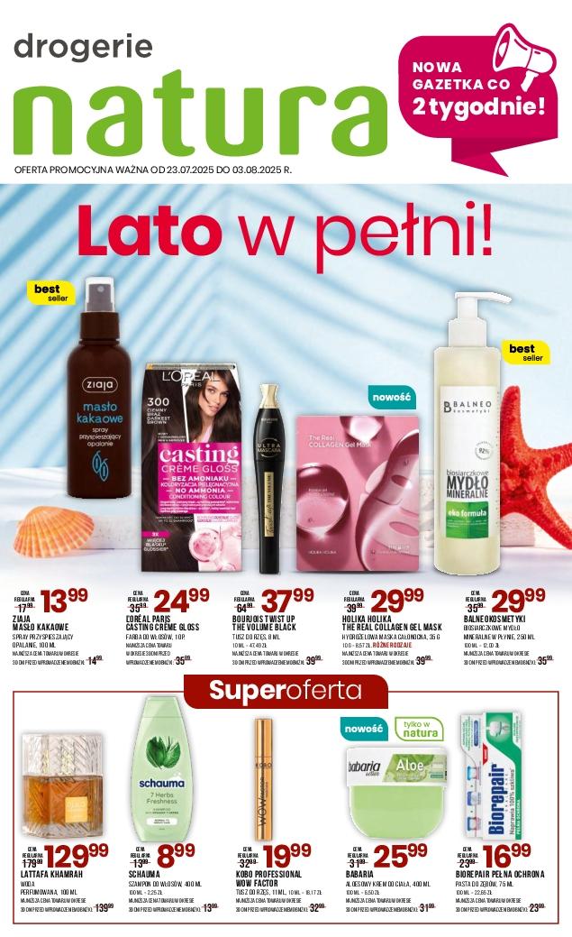 Gazetka promocyjna Drogerie Natura str. 1