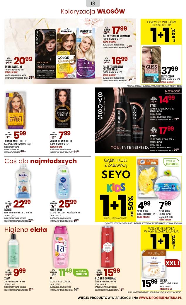 Gazetka promocyjna Drogerie Natura str. 13