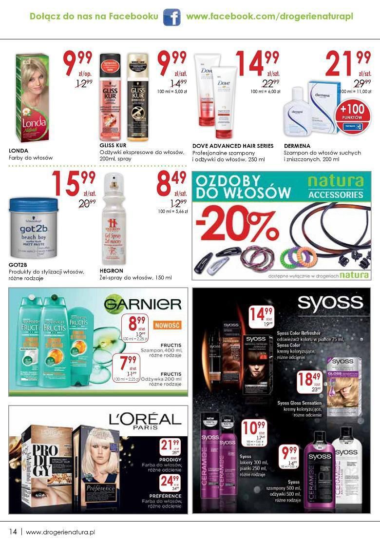 Gazetka promocyjna Drogerie Natura str. 14