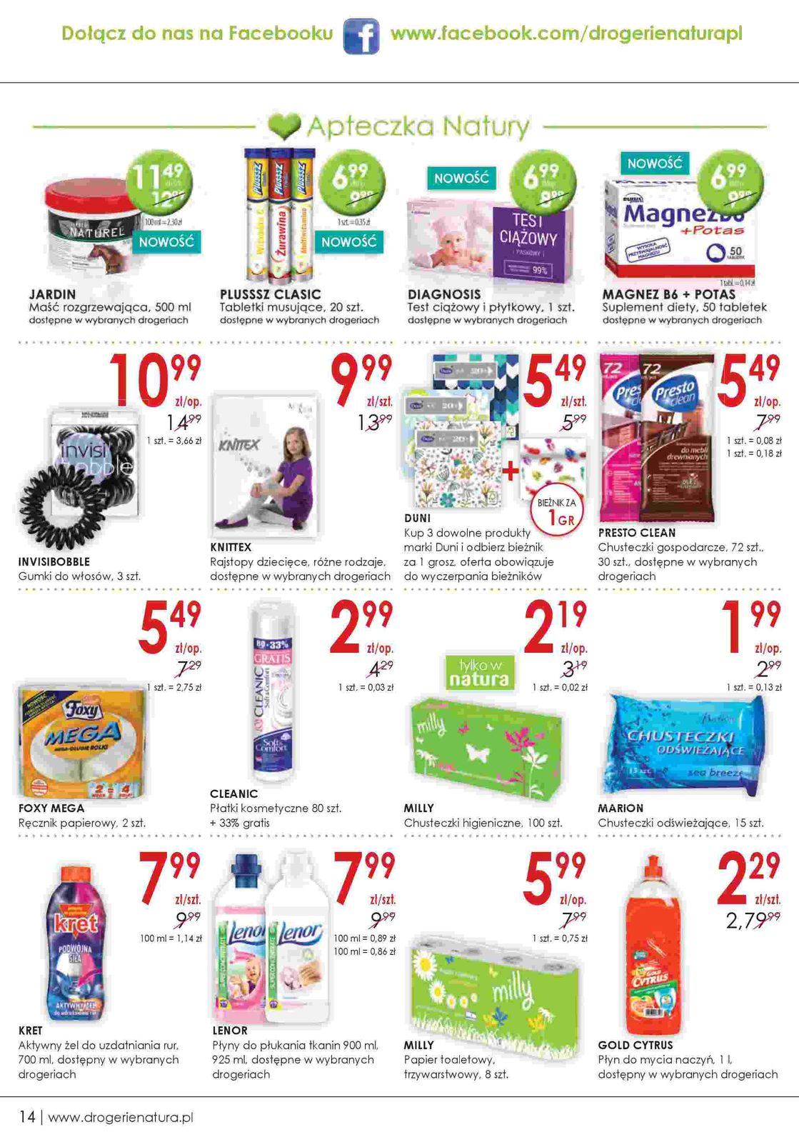 Gazetka promocyjna Drogerie Natura str. 14