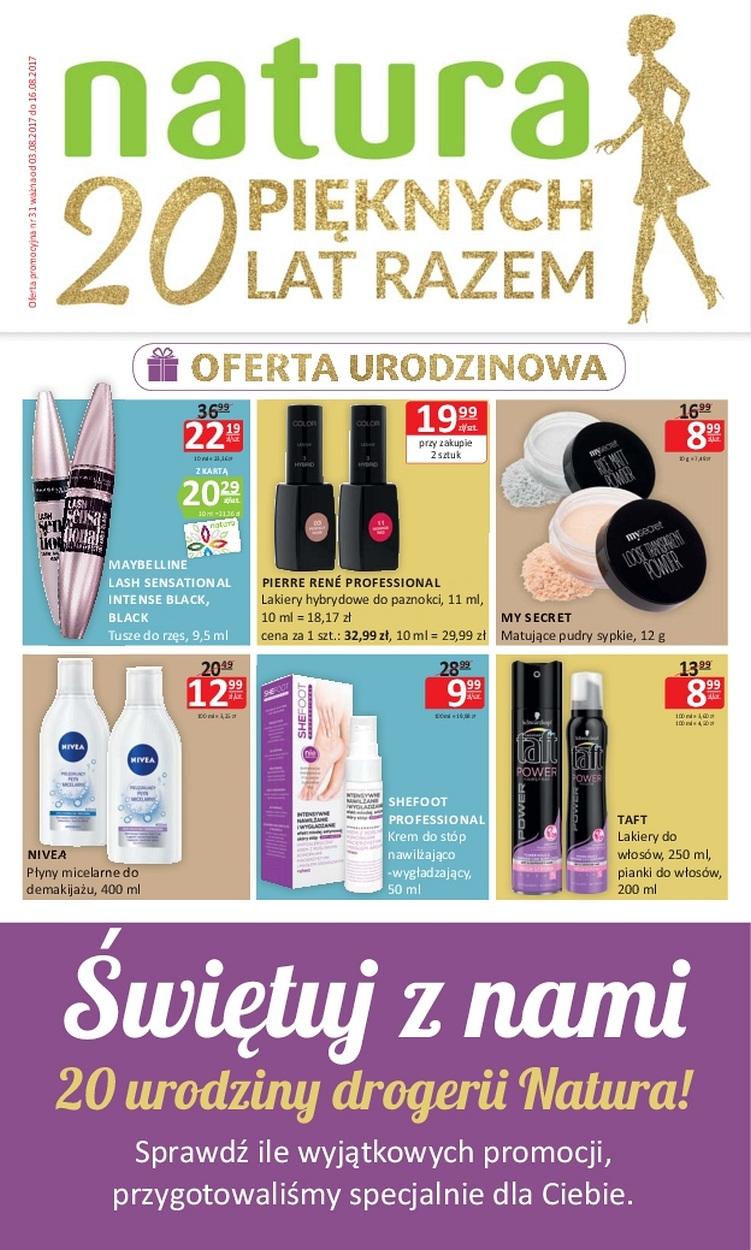 Gazetka promocyjna Drogerie Natura str. 1