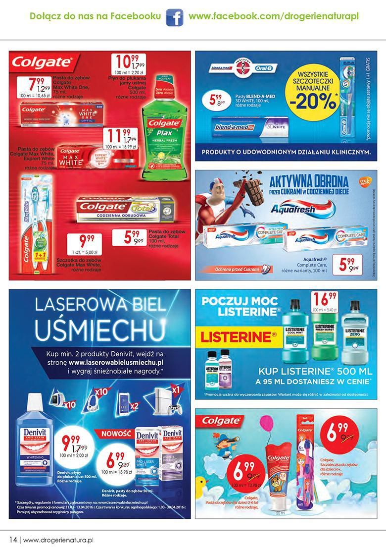 Gazetka promocyjna Drogerie Natura str. 14