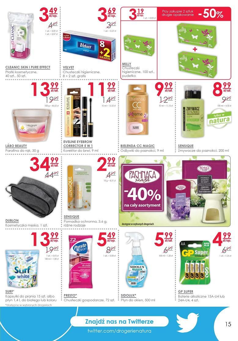 Gazetka promocyjna Drogerie Natura str. 15