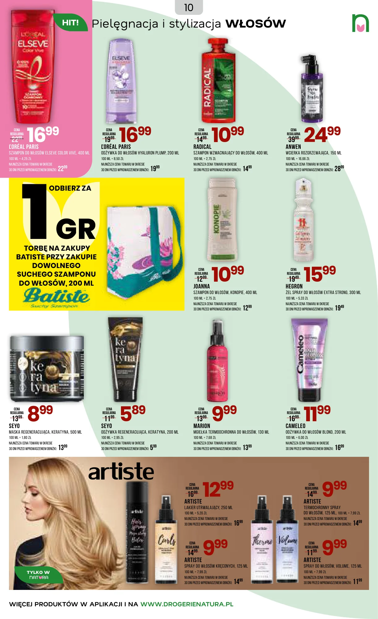 Gazetka promocyjna Drogerie Natura str. 10
