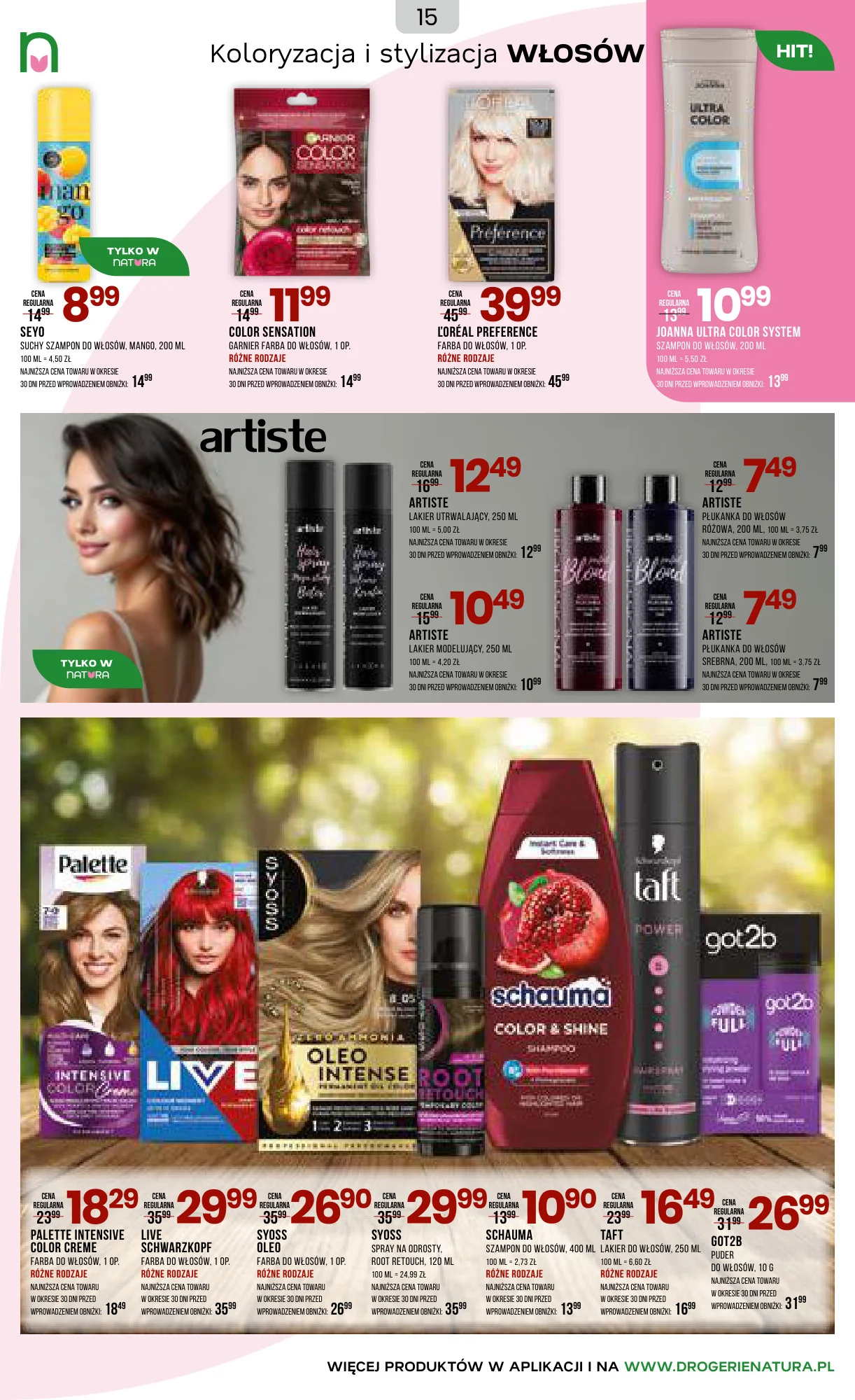 Gazetka promocyjna Drogerie Natura str. 15
