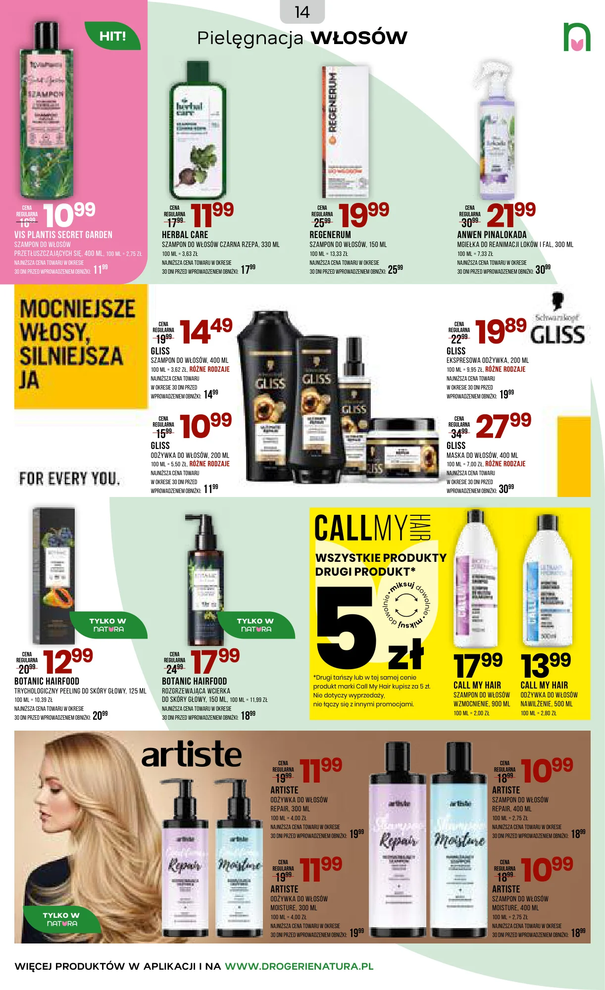 Gazetka promocyjna Drogerie Natura str. 14