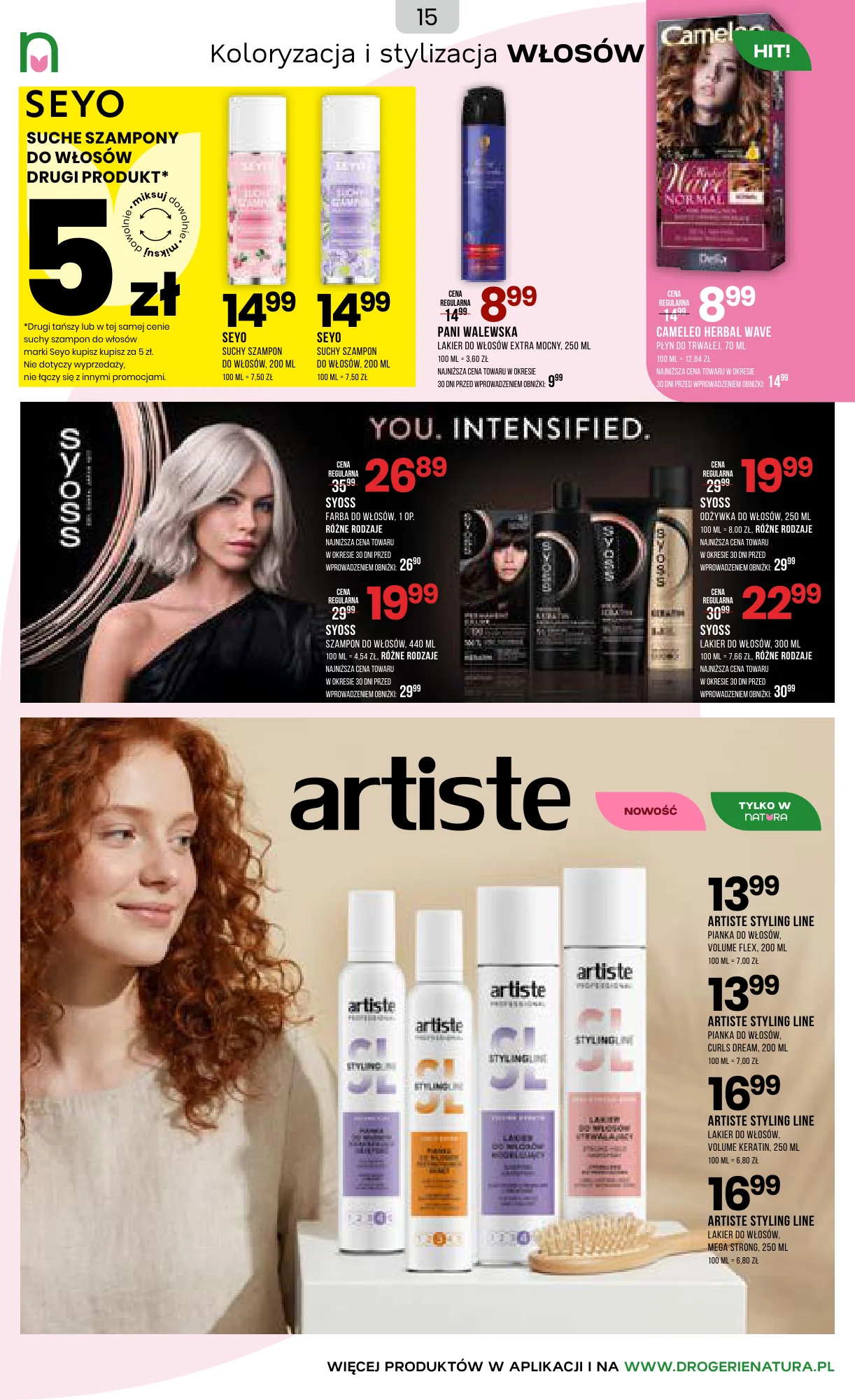 Gazetka promocyjna Drogerie Natura str. 15