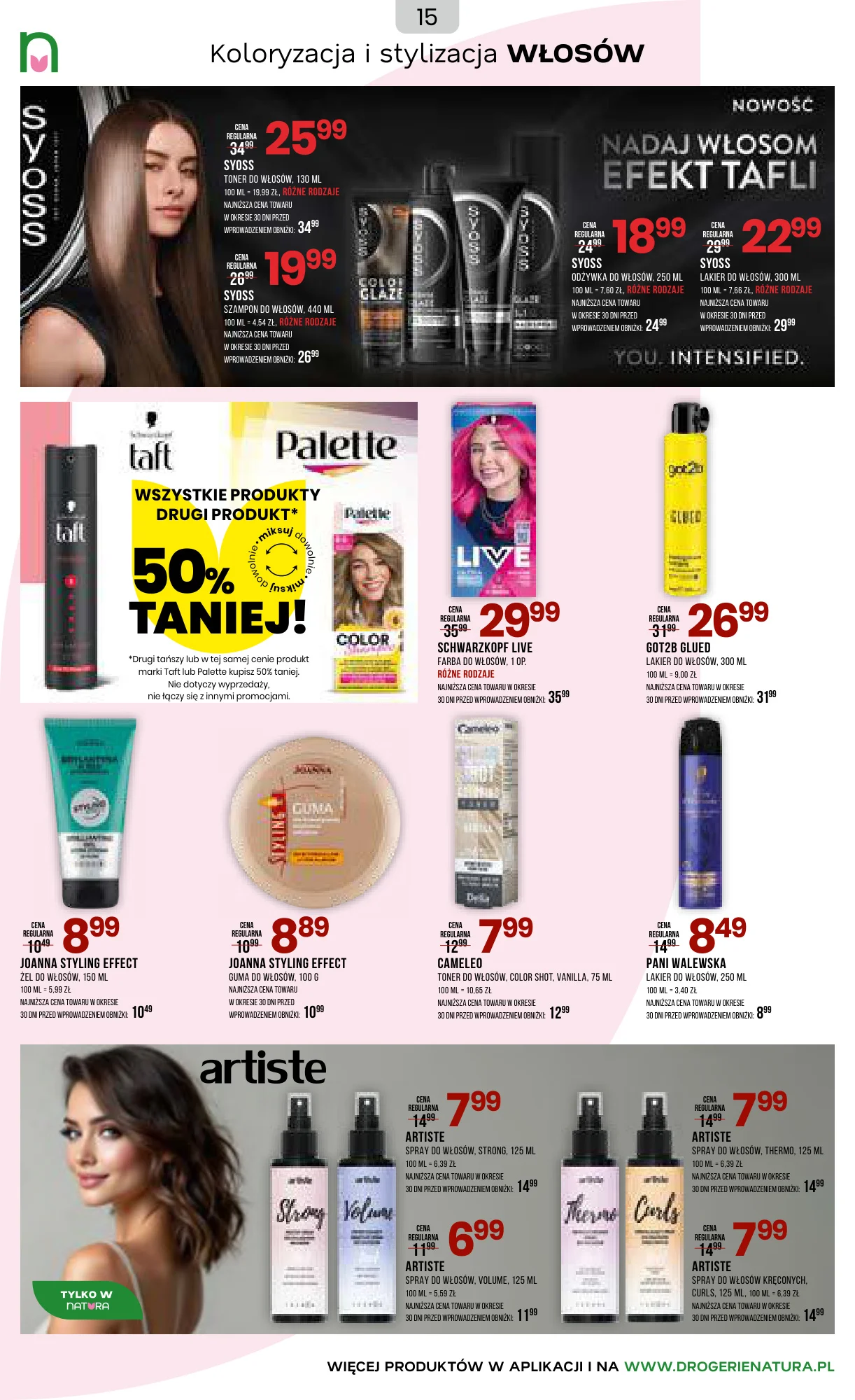 Gazetka promocyjna Drogerie Natura str. 15