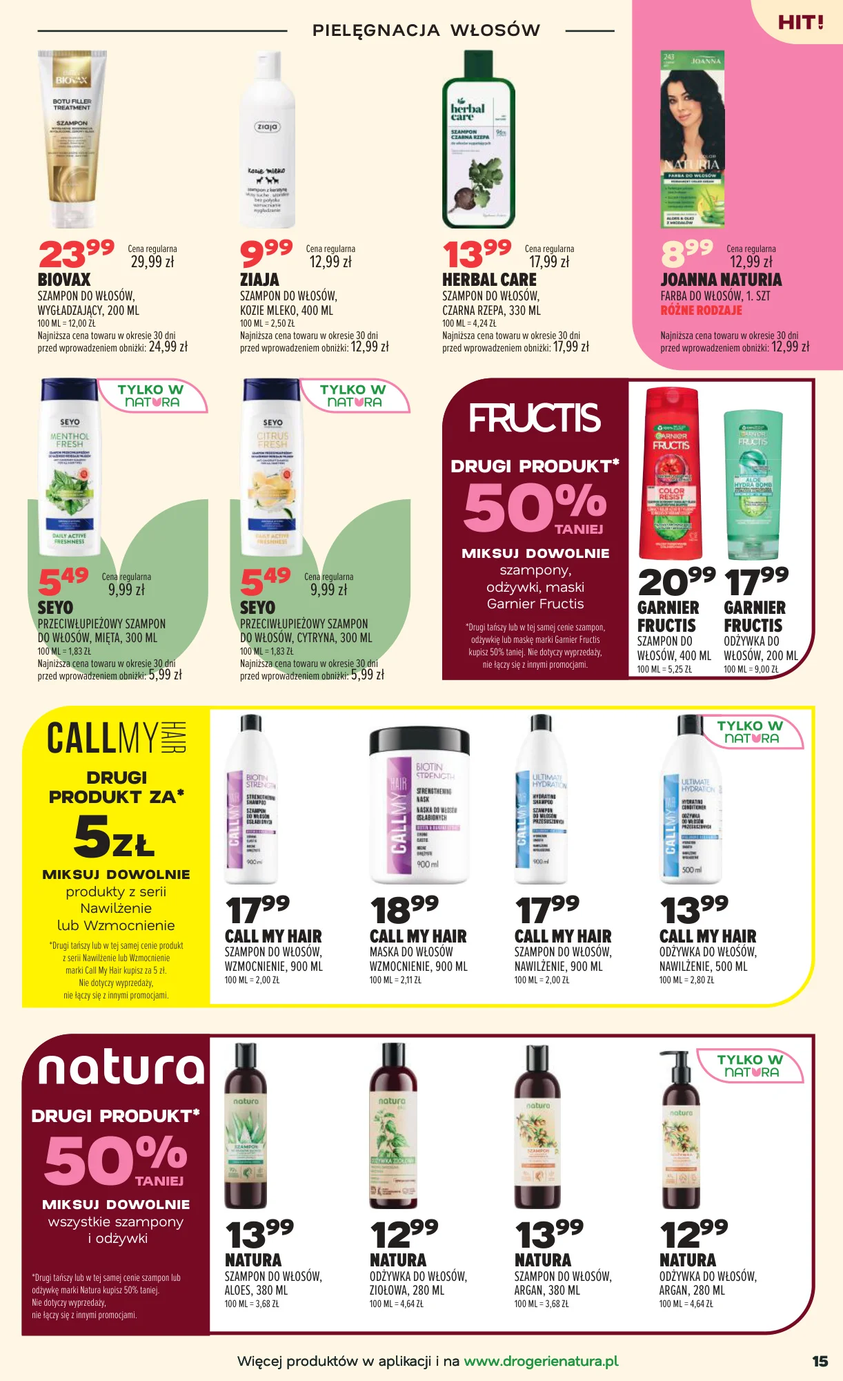 Gazetka promocyjna Drogerie Natura str. 15