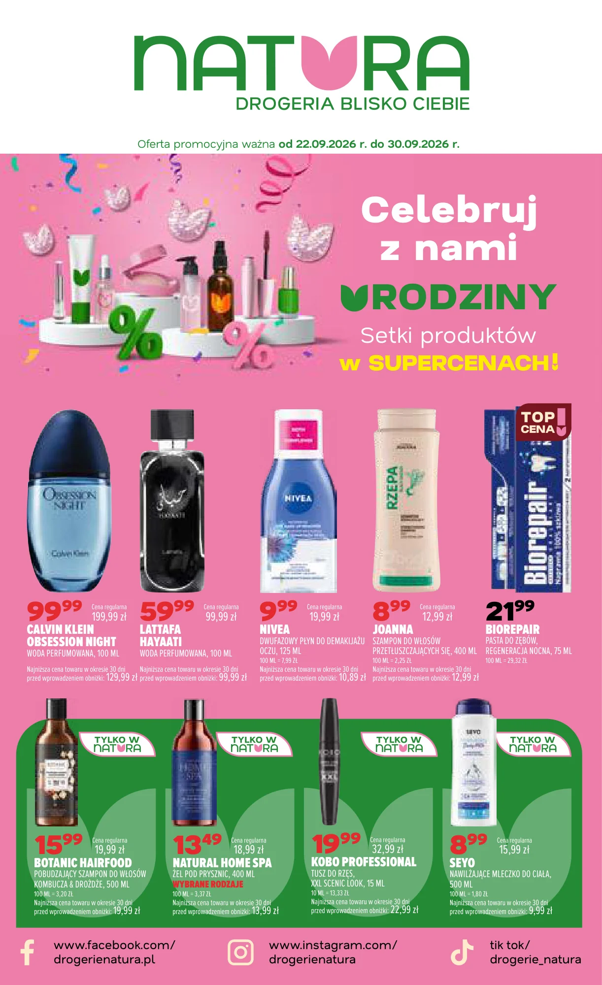 Gazetka promocyjna Drogerie Natura str. 1