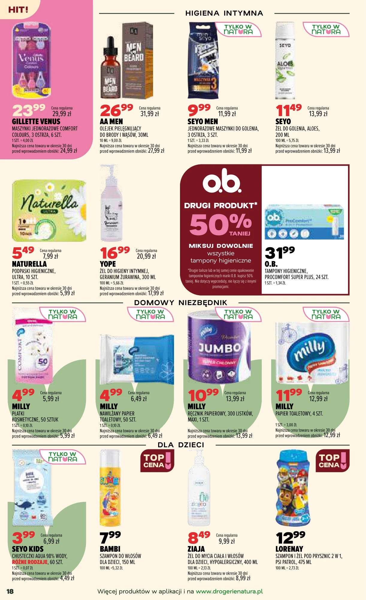 Gazetka promocyjna Drogerie Natura str. 18