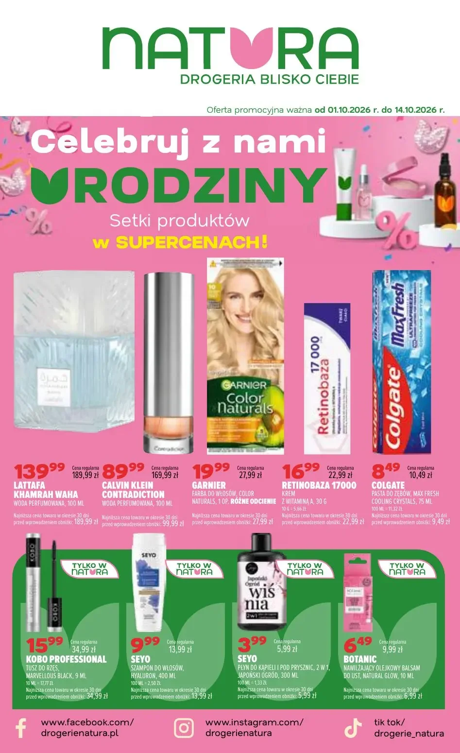 Gazetka promocyjna Drogerie Natura str. 1