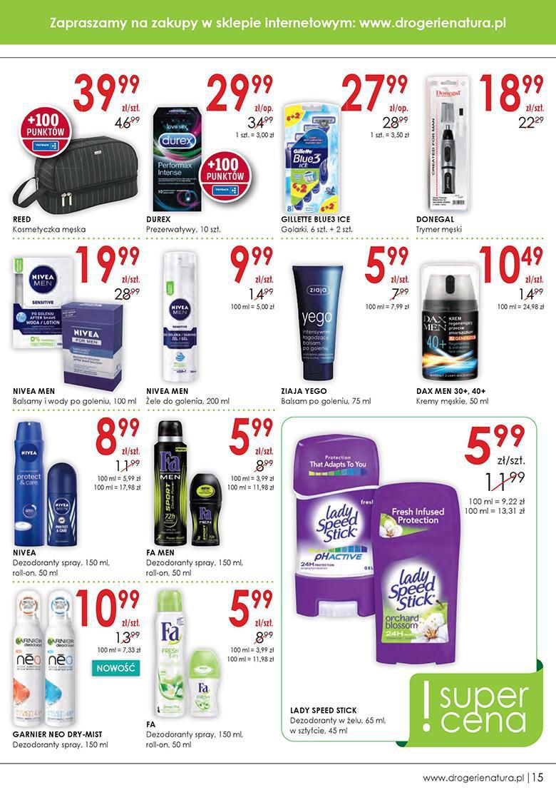 Gazetka promocyjna Drogerie Natura str. 15