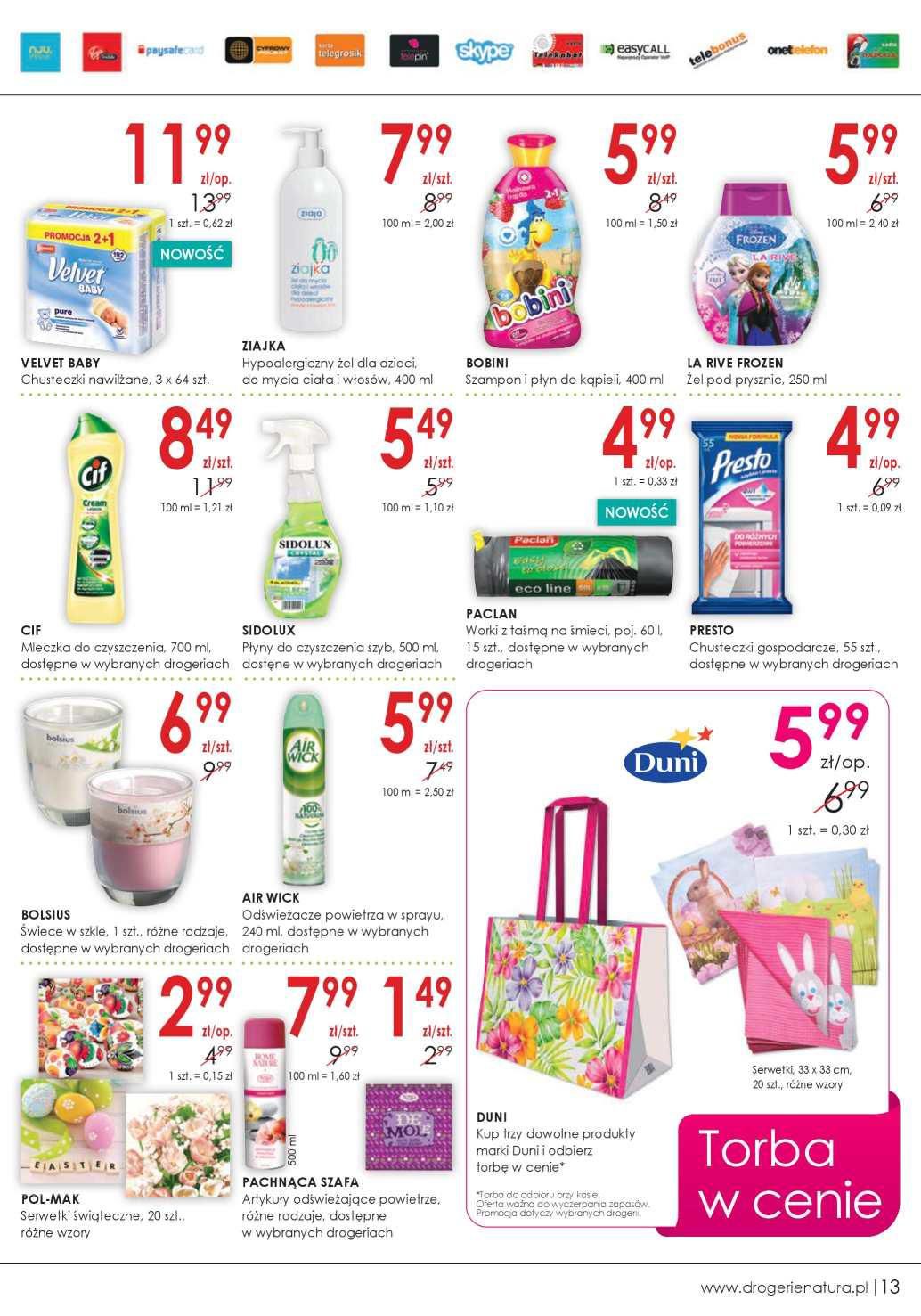 Gazetka promocyjna Drogerie Natura str. 13