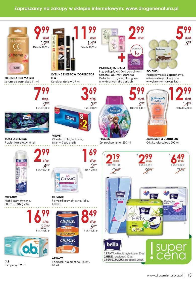 Gazetka promocyjna Drogerie Natura str. 13