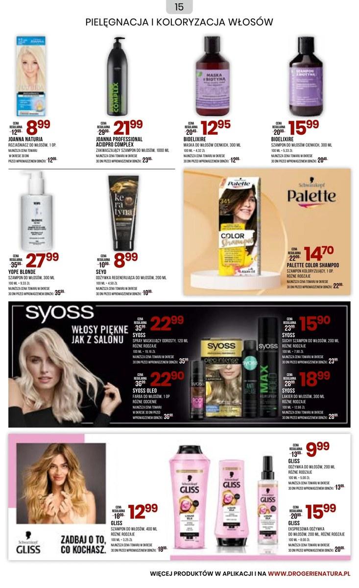 Gazetka promocyjna Drogerie Natura str. 15