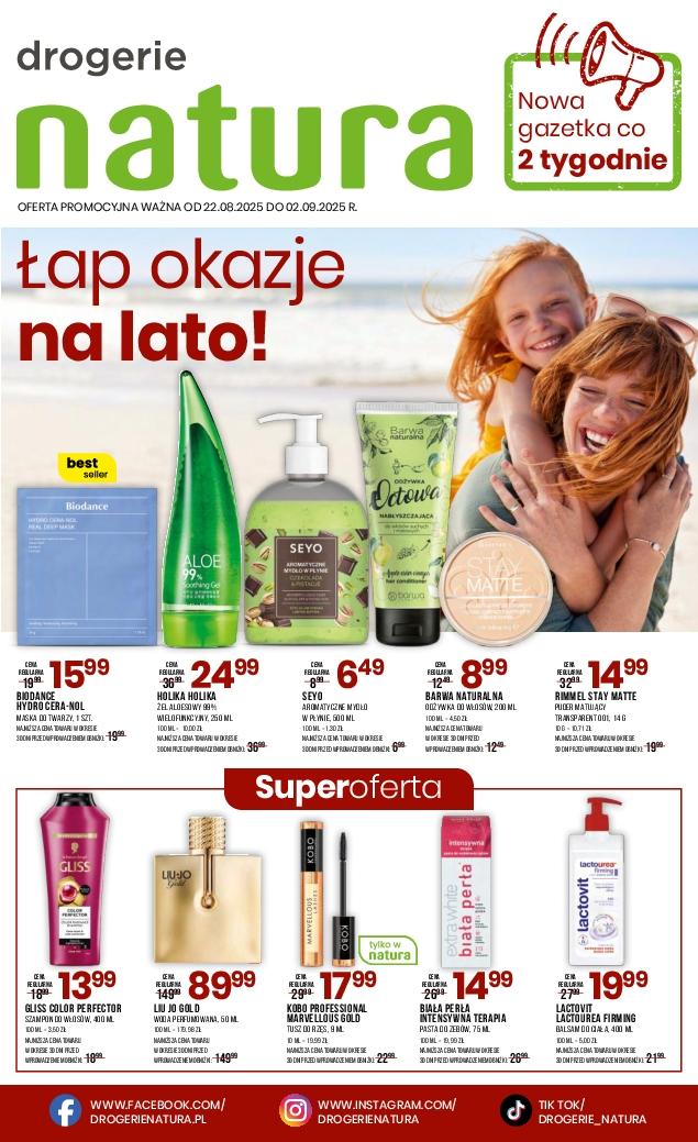 Gazetka promocyjna Drogerie Natura str. 1