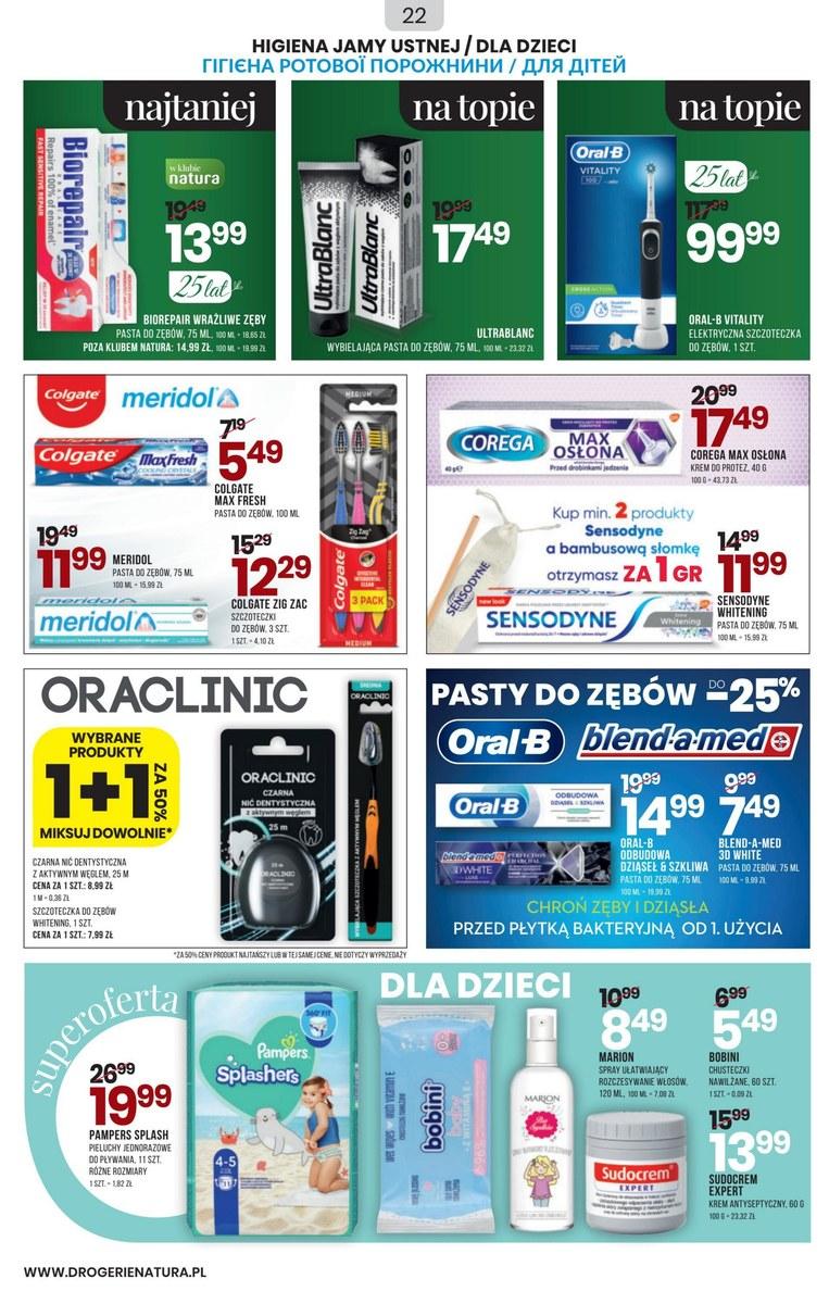 Gazetka promocyjna Drogerie Natura str. 22
