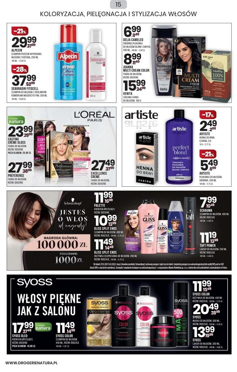 Gazetka promocyjna Drogerie Natura str. 15