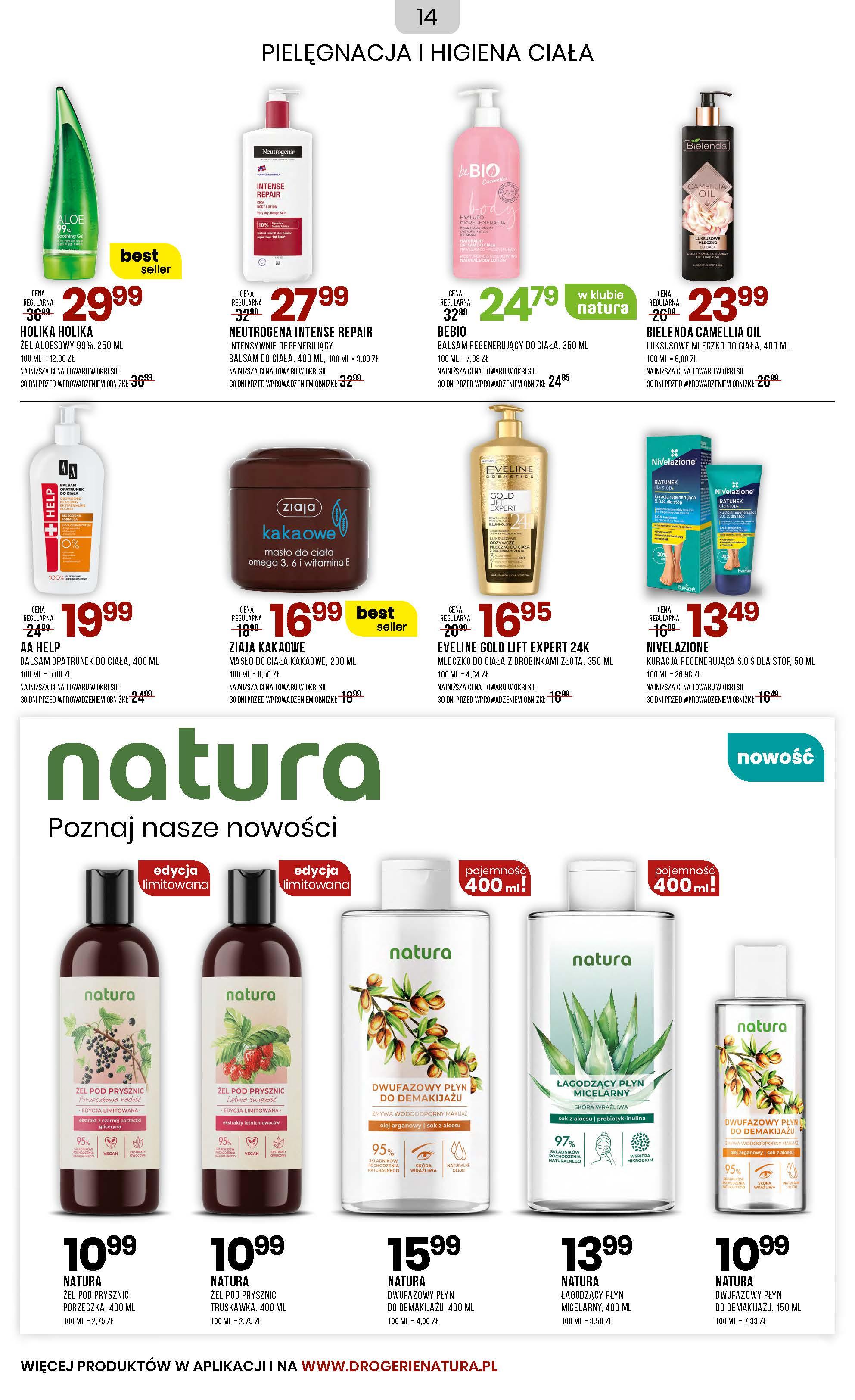 Gazetka promocyjna Drogerie Natura str. 14