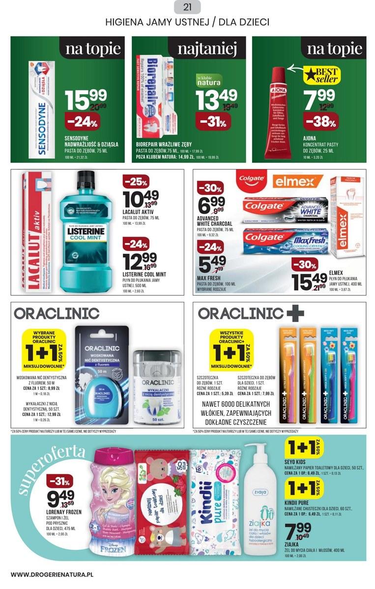 Gazetka promocyjna Drogerie Natura str. 21