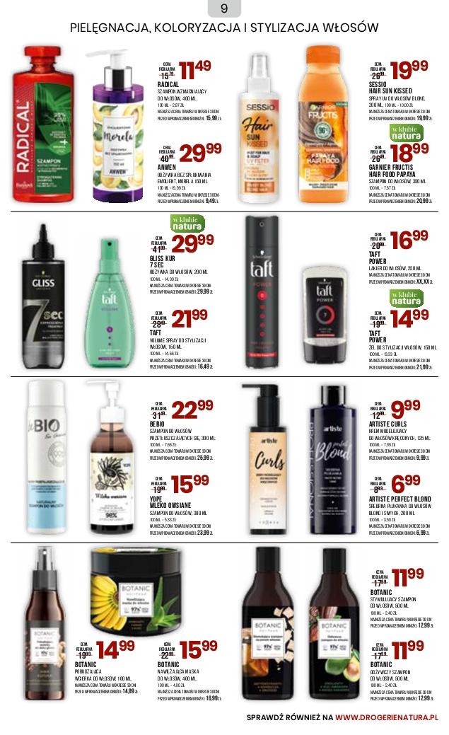 Gazetka promocyjna Drogerie Natura str. 9