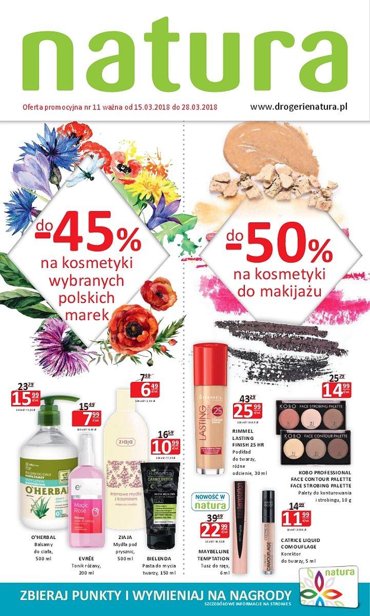 Gazetka promocyjna Drogerie Natura str. 1