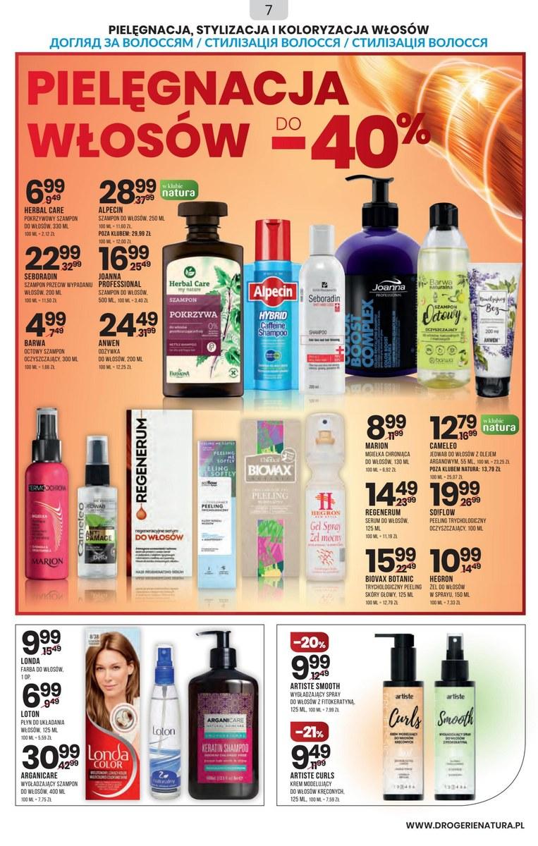 Gazetka promocyjna Drogerie Natura str. 7