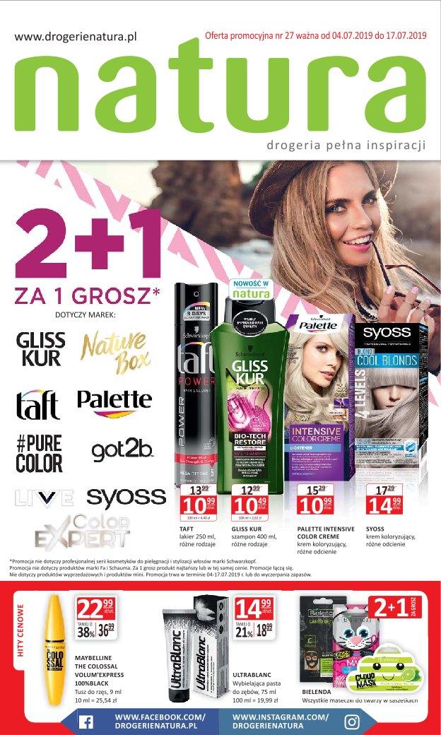 Gazetka promocyjna Drogerie Natura str. 1