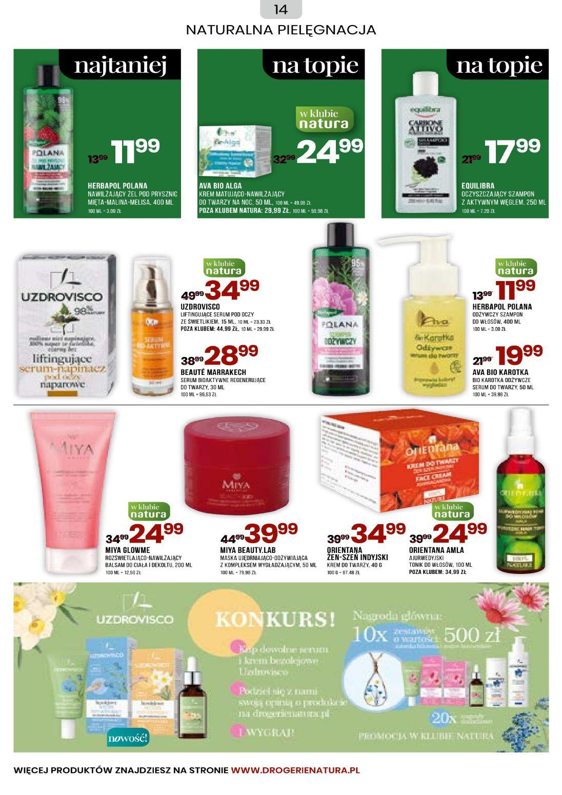 Gazetka promocyjna Drogerie Natura str. 14