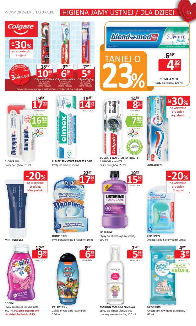 Gazetka promocyjna Drogerie Natura str. 15