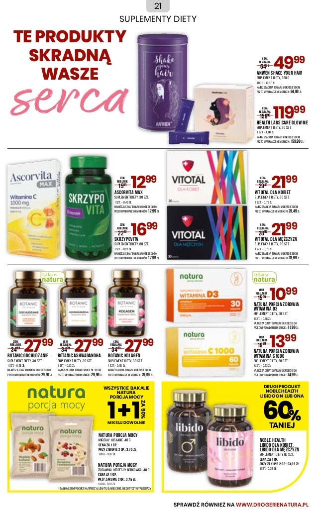 Gazetka promocyjna Drogerie Natura str. 21