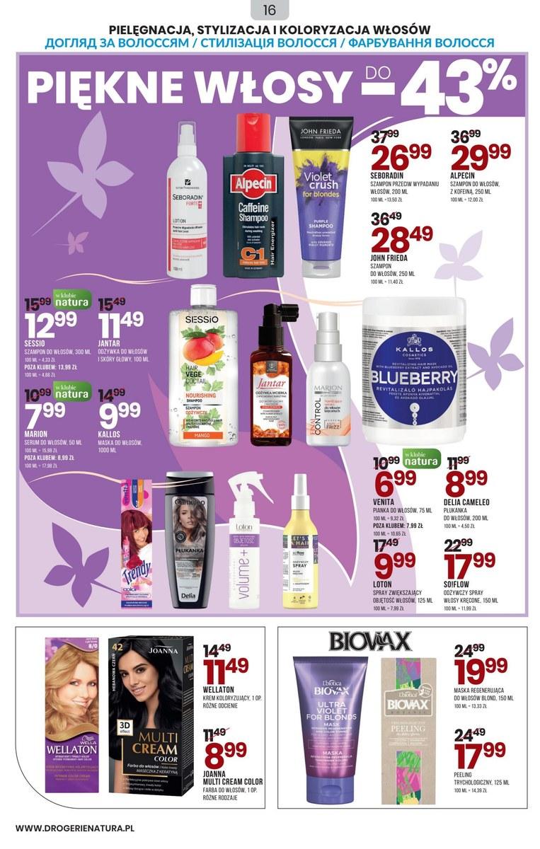 Gazetka promocyjna Drogerie Natura str. 16