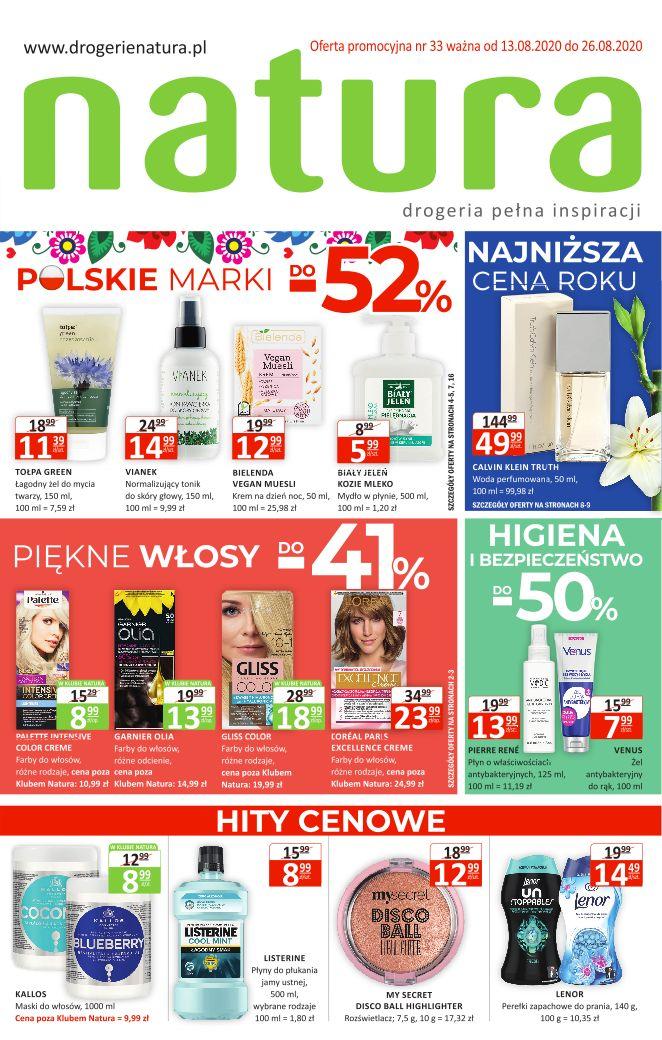 Gazetka promocyjna Drogerie Natura str. 1