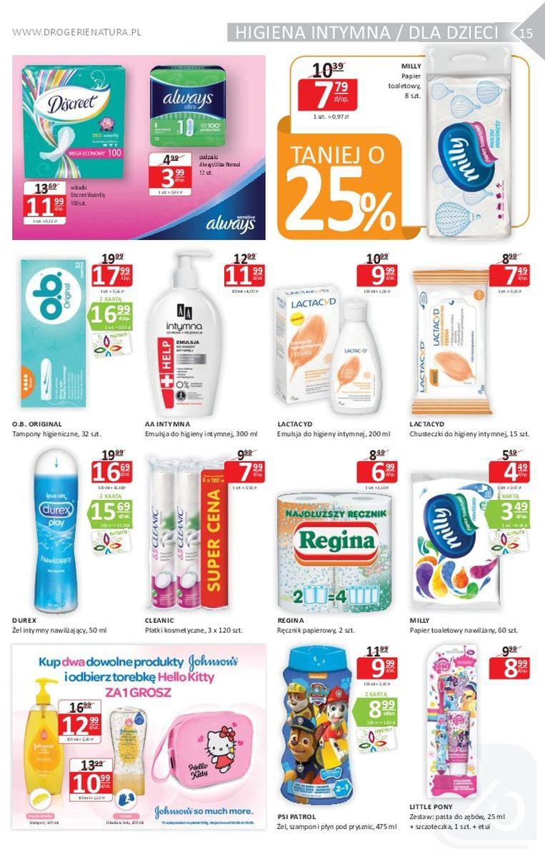 Gazetka promocyjna Drogerie Natura str. 15