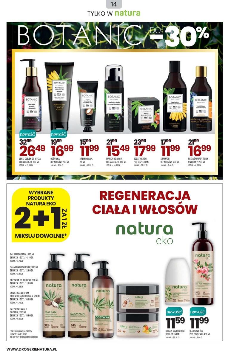 Gazetka promocyjna Drogerie Natura str. 14