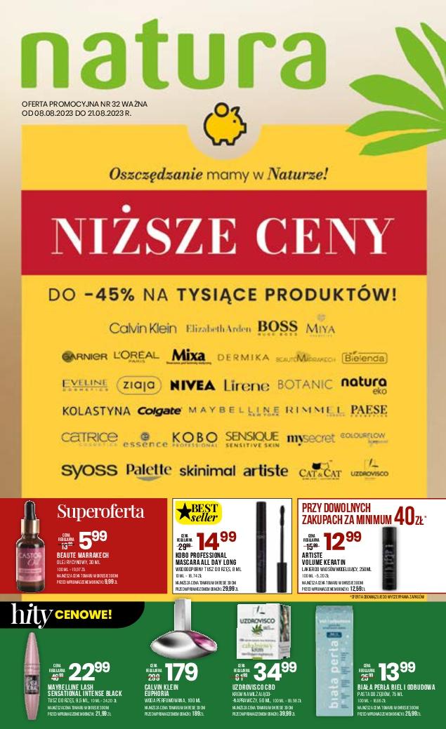 Gazetka promocyjna Drogerie Natura str. 1