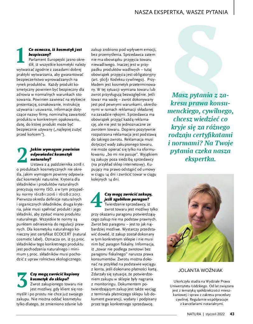 Gazetka promocyjna Drogerie Natura str. 43