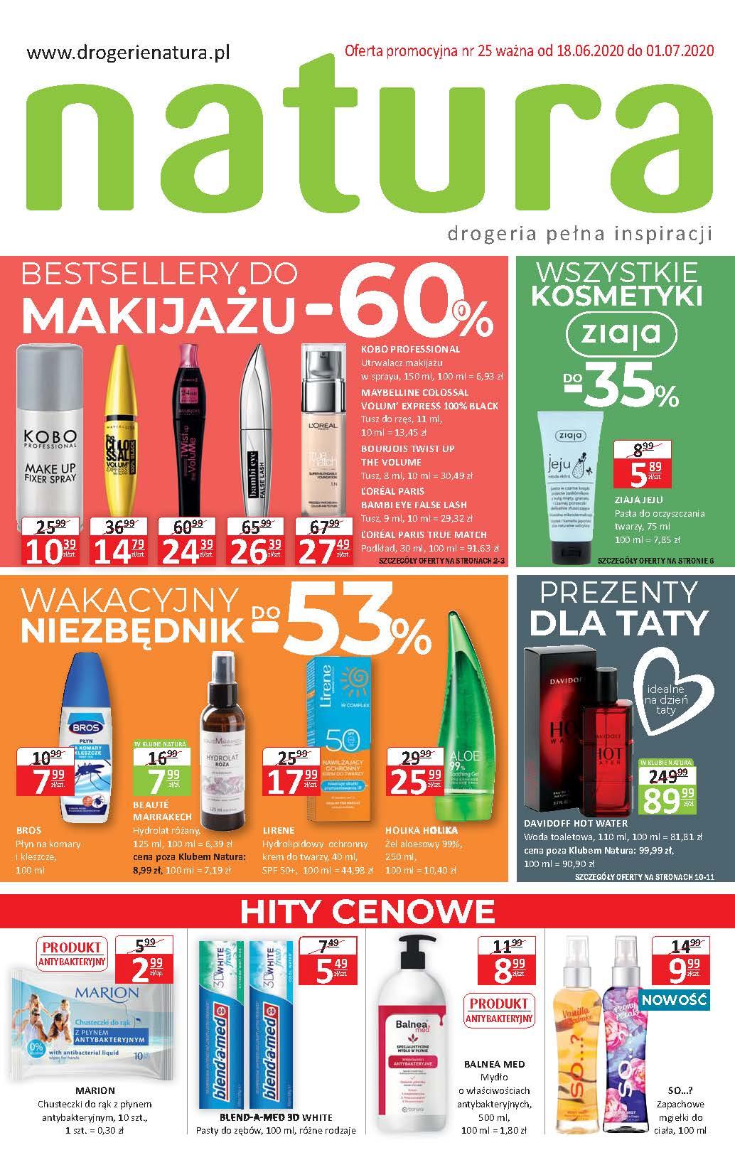 Gazetka promocyjna Drogerie Natura str. 1