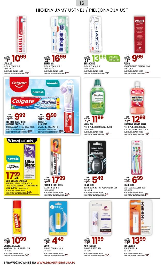 Gazetka promocyjna Drogerie Natura str. 16