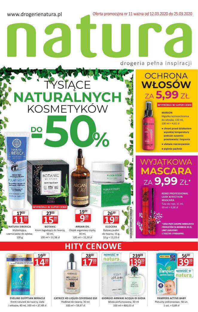 Gazetka promocyjna Drogerie Natura str. 1