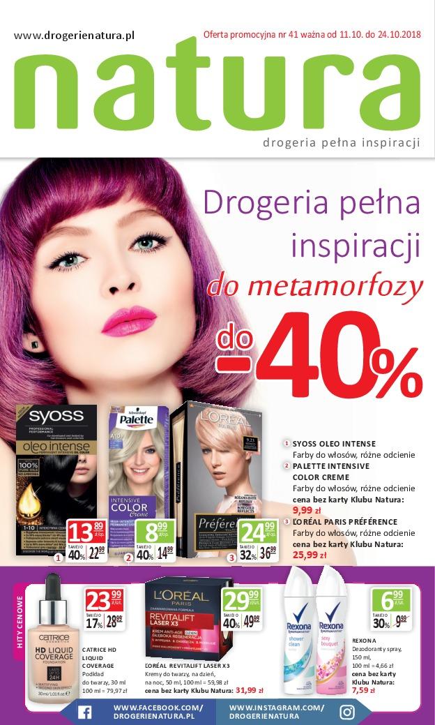 Gazetka promocyjna Drogerie Natura str. 1