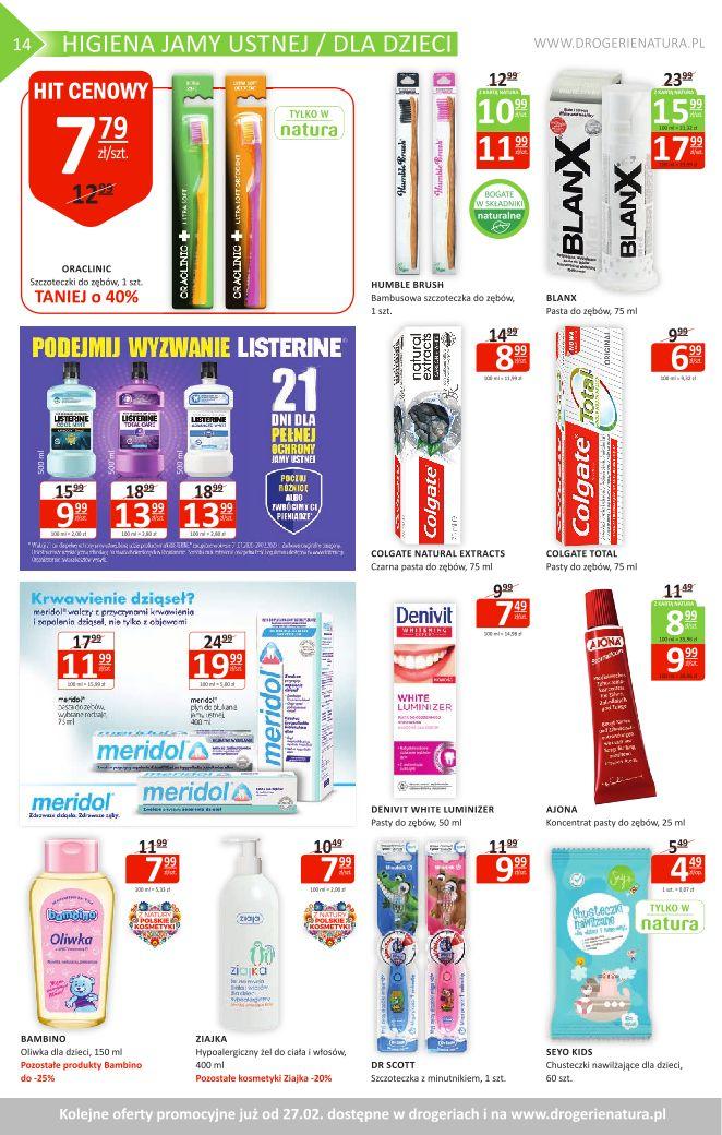 Gazetka promocyjna Drogerie Natura str. 14