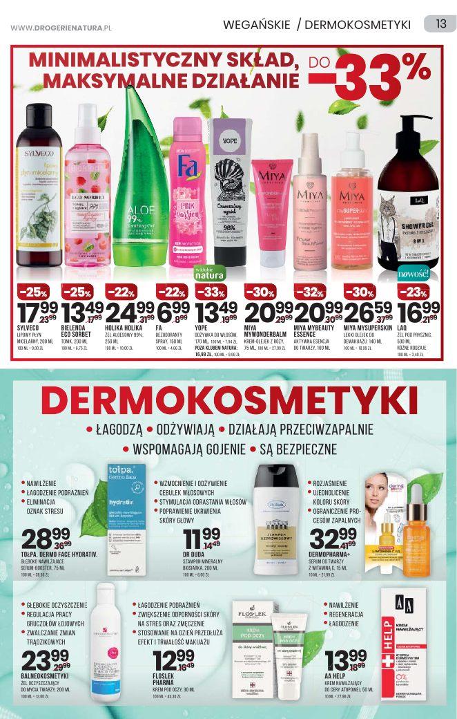 Gazetka promocyjna Drogerie Natura str. 13