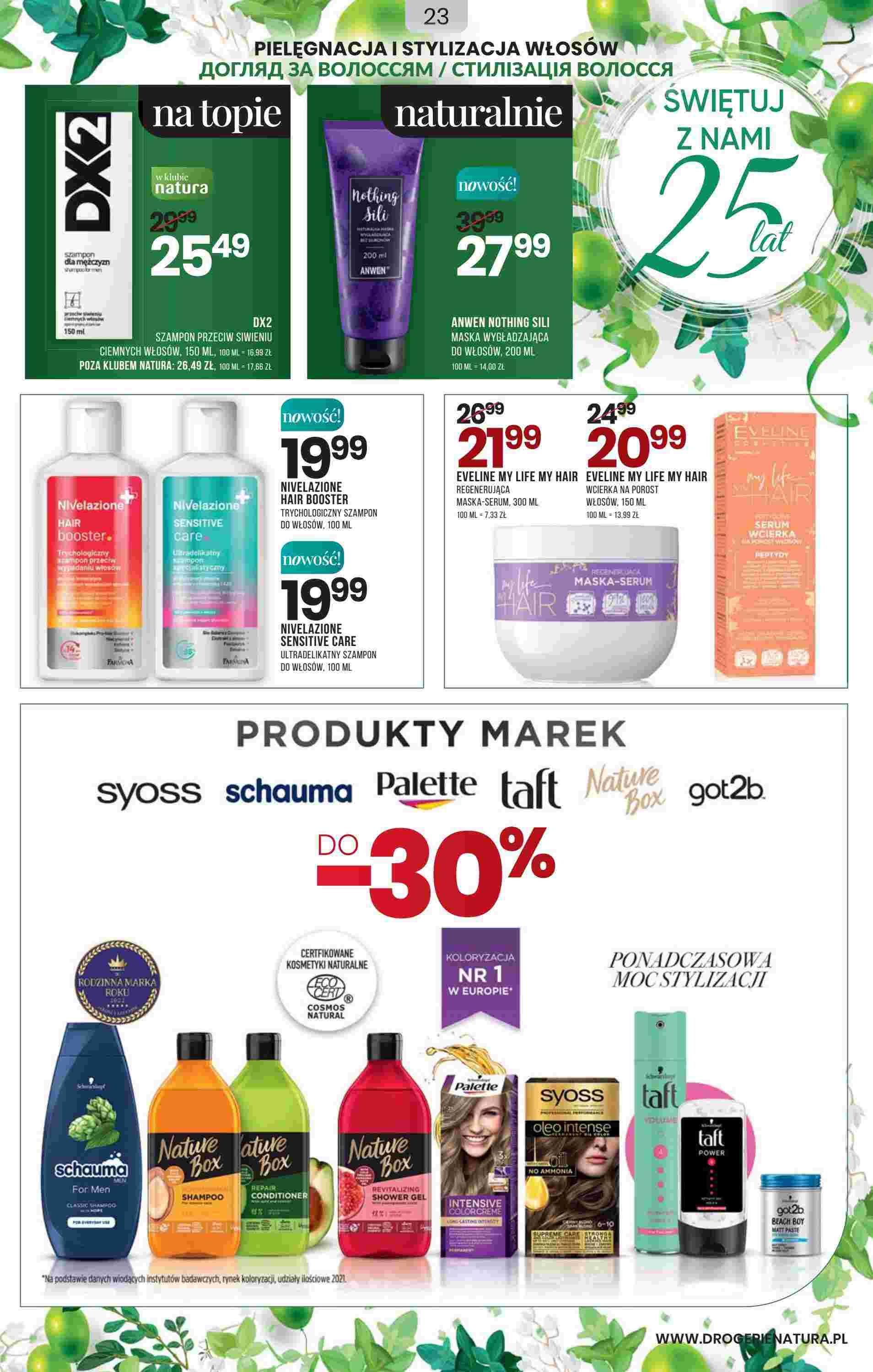 Gazetka promocyjna Drogerie Natura str. 23