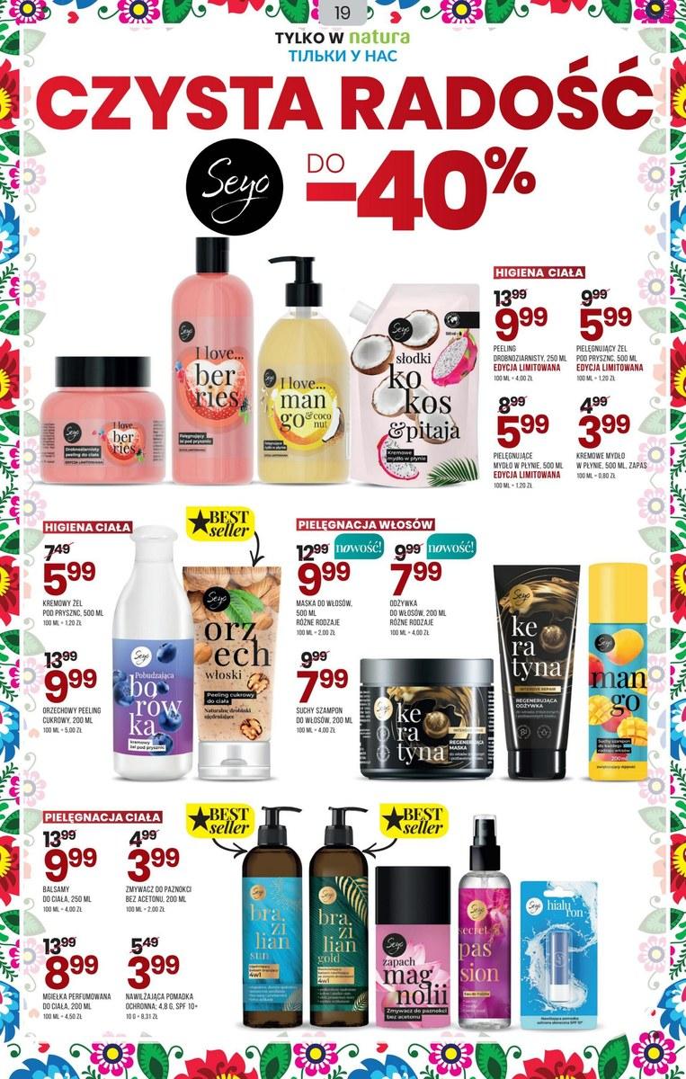 Gazetka promocyjna Drogerie Natura str. 19