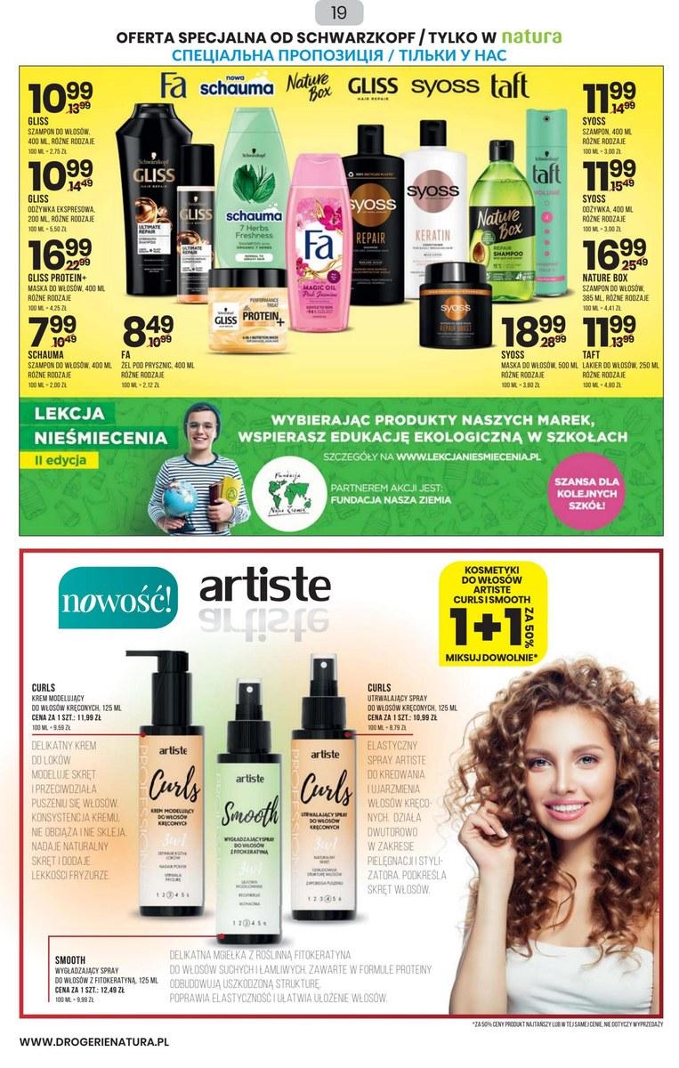 Gazetka promocyjna Drogerie Natura str. 19