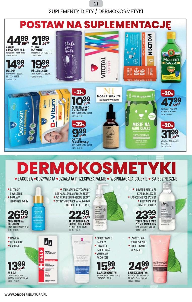 Gazetka promocyjna Drogerie Natura str. 21
